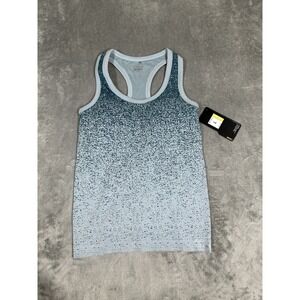 Hind Shirt Womens Large Racerback Tank Top Teal Varigated Print